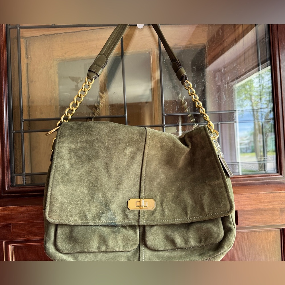 Coach Suede Shoulder Bag